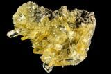 Selenite Crystal Cluster (Fluorescent) - Peru #108615-1
